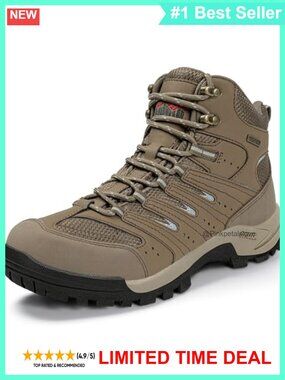 Waterproof Hiking Boots Slip-Resistant Cushioned Ankle Support